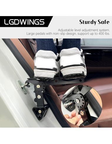 Escalón Plegable para Coche LGDWINGS 181 kg Antideslizante