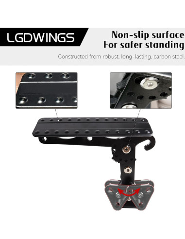 Escalón Plegable para Coche LGDWINGS 181 kg Antideslizante