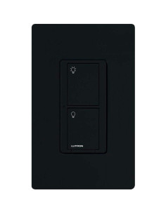 Interruptor de Luz Inteligente Lutron Caseta Negro 6A 3 Vías 2