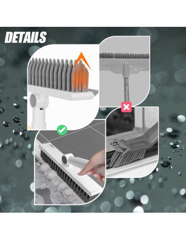 Cepillo de Fregado 3 en 1 YSDSDAKA Ajustable 145 cm Azul