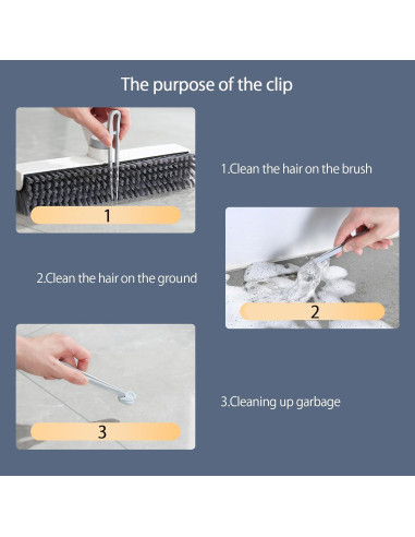 Cepillo de Fregado 3 en 1 YSDSDAKA Ajustable 145 cm Azul