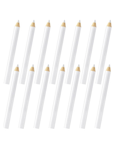 PAGOW 14 Lápices de Costura Lavables para Tela - Marcadores Blancos