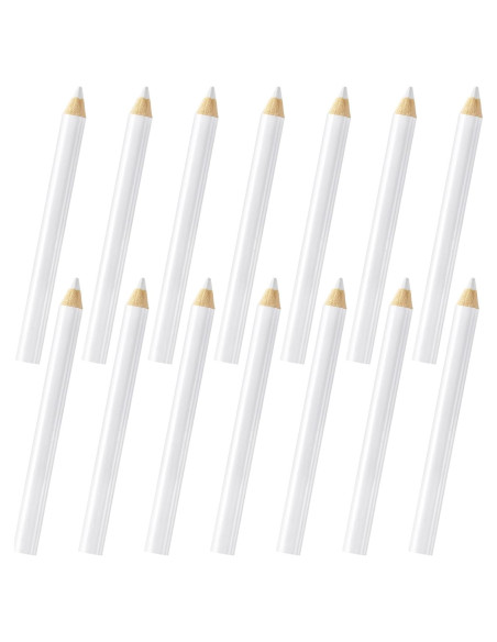 PAGOW 14 Lápices de Costura Lavables para Tela - Marcadores Blancos