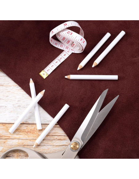 PAGOW 14 Lápices de Costura Lavables para Tela - Marcadores Blancos