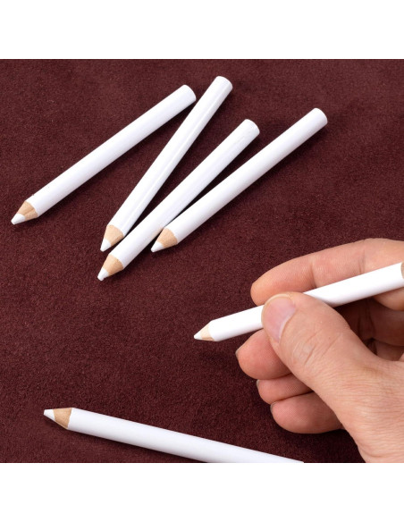 PAGOW 14 Lápices de Costura Lavables para Tela - Marcadores Blancos