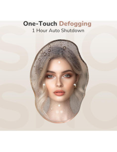 Espejo de Baño LED USHOWER 55.88x76.2cm Antivaho y Regulable 2