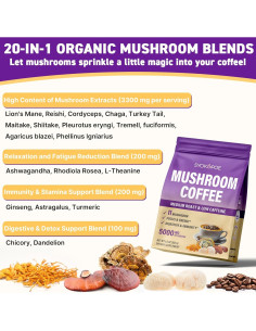 Café de Hongo Orgánico Syokupoe 150g - 11 Hongos + 8 Adaptógenos 2