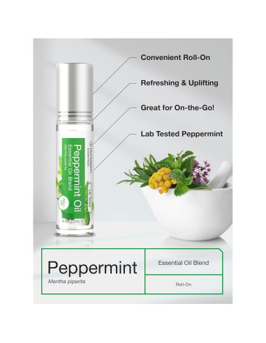 Aceite Esencial de Menta Roll-On Horbach 9.8 ml x2