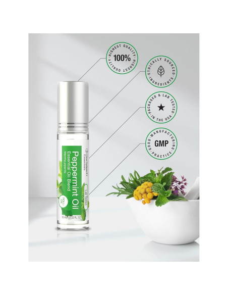 Aceite Esencial de Menta Roll-On Horbach 9.8 ml x2