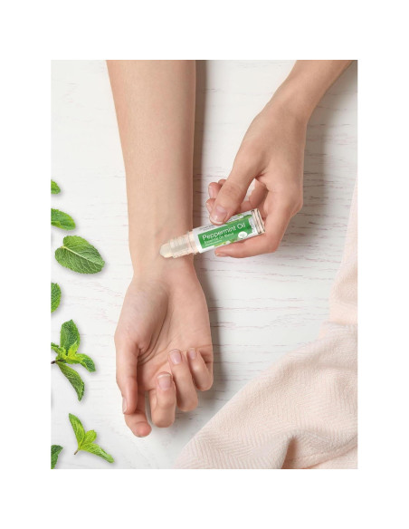 Aceite Esencial de Menta Roll-On Horbach 9.8 ml x2