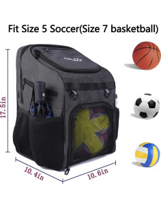 Mochila de Fútbol CapsLock Bask-001 con Compartimento para Botas 2