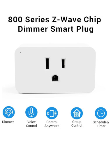 Enchufe Regulador Inteligente Z-Wave Nuevo One 800 Series 2 Pzs