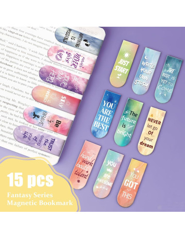 Marcadores Magnéticos Kaluofan 15PCS Doble Cara Coloridos