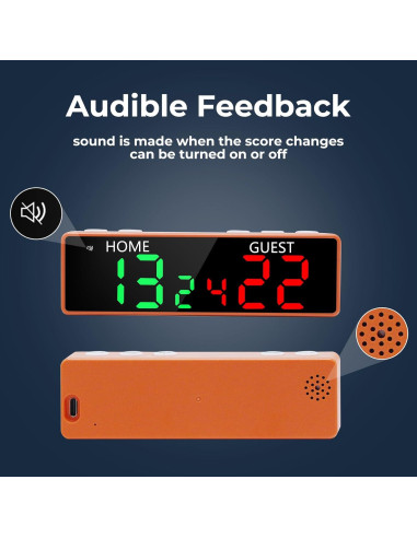 Marcador Digital Portátil Ousmile YS-V30 para Juegos 6 Dígitos