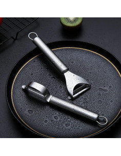 Juego de 2 Peladores de Verduras Kyraton Acero Inoxidable 2