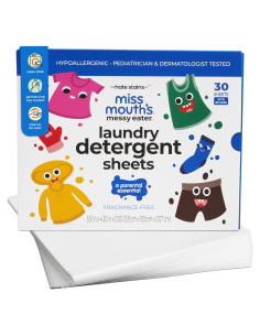 Hojas de detergente hipoalergénico Miss Mouth's - 60 cargas