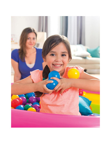 Conjunto de 100 Pelotas de Colores Intex Fun Ballz