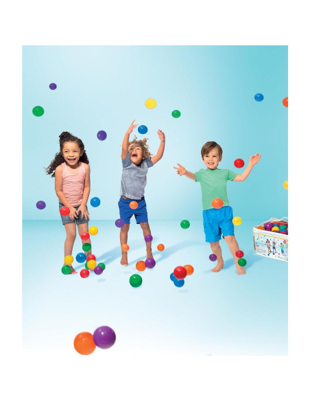 Conjunto de 100 Pelotas de Colores Intex Fun Ballz