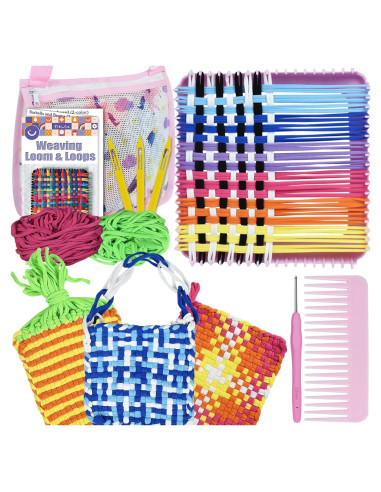 Kit de Telar Artcome con 400 Bucles de Tejido y Accesorios