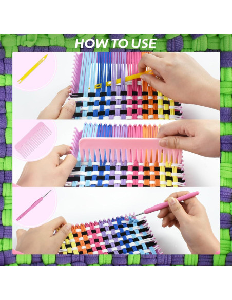 Kit de Telar Artcome con 400 Bucles de Tejido y Accesorios