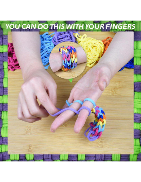 Kit de Telar Artcome con 400 Bucles de Tejido y Accesorios