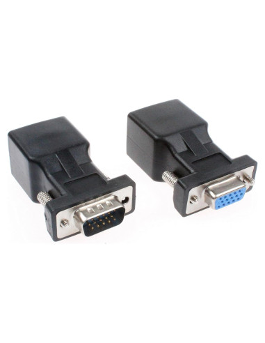 Adaptador VGA a RJ45 NOYITO 15 Pin HD 720P 1080P (Paquete de 2)