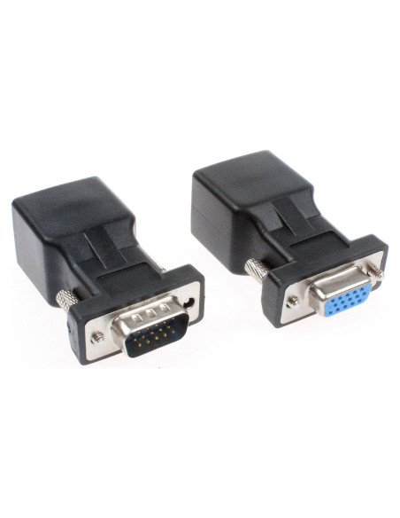 Adaptador VGA a RJ45 NOYITO 15 Pin HD 720P 1080P (Paquete de 2)