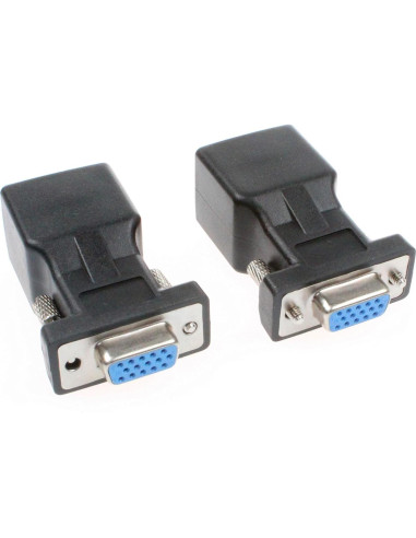 Adaptador VGA a RJ45 NOYITO 15 Pin HD 720P 1080P (Paquete de 2)