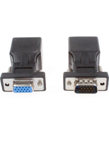 Adaptador VGA a RJ45 NOYITO 15 Pin HD 720P 1080P (Paquete de 2)