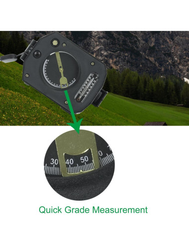 Brújula Militar JYEASTZ con Clinómetro y Lente Ajustable