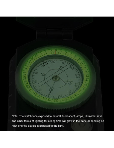 Brújula Militar JYEASTZ con Clinómetro y Lente Ajustable