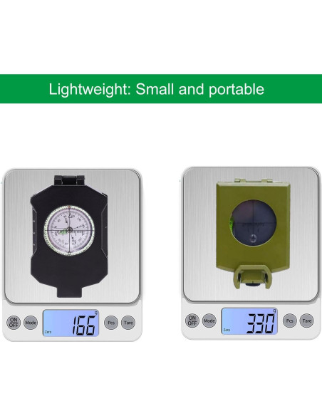 Brújula Militar JYEASTZ con Clinómetro y Lente Ajustable