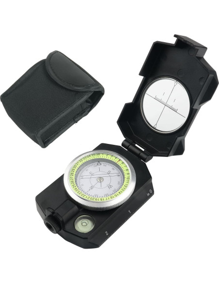 Brújula Militar JYEASTZ con Clinómetro y Lente Ajustable