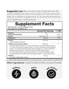 Café de Champiñones Toniiq 105 g - Bajo en Cafeína 10:1 2