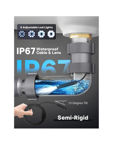 Cámara Endoscópica VYNCS 4 en 1 HD 1080P 5m IP67