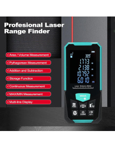 Medidor de Distancia Láser Mulcort E26312-100 100m Precisión 2