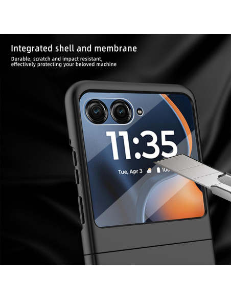 Funda delgada Haeuorey para Motorola Razr 2025/2024 con Clip