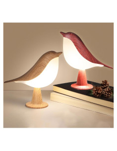 Lámpara de Mesa VoMii en Forma de Pájaro 2 Pack Recargable