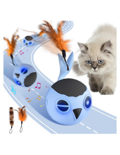 Juguete Interactivo para Gatos ORSDA T96, Bola Automática Azul