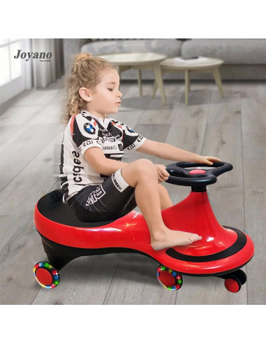 Coche de Balanceo Joyano Rojo para Niños 3+ Años 50kg