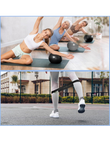 Conjunto de Ejercicio Poen: Anillos, Pelotas y Bandas de Resistencia