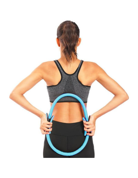 Anillo de Pilates Pro Impact - Equipo de Resistencia Azul - Ligero y Antideslizante