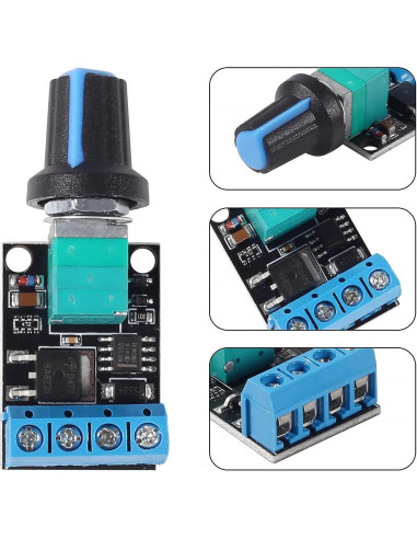 Controlador de Velocidad de Motor DC PWM Diitao 10A 5V-16V