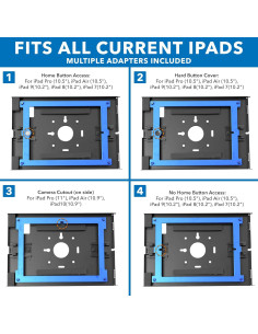 Kiosco de Piso Antirrobo Mount-It! para iPad Ajustable 68-108 cm 2