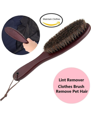 Cepillo de Ropa Cokaka de Madera con Cerdas de Caballo 1 Unidad