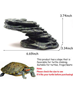 Plataforma de Sol para Tortugas Kathson 17x8.5 cm Rampa Escalada 2