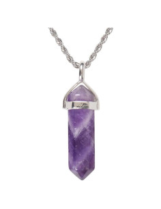 Colgante de Reiki Chakra Hexagonal Justinstones con Cadena 50.8 cm