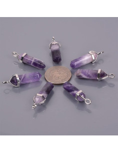 Colgante de Reiki Chakra Hexagonal Justinstones con Cadena 50.8 cm 2