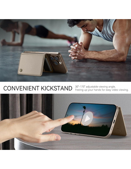 Cartera Magnética Defencase para iPhone 16/15/14/13/12, Titanio