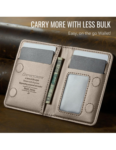 Cartera Magnética Defencase para iPhone 16/15/14/13/12, Titanio